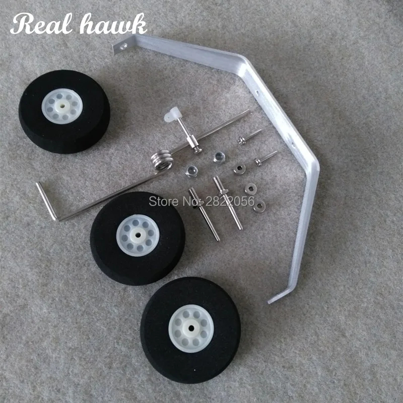 1 Conjunto De Kit De Roda De Trem De Pouso Principal De Alumínio RC Avião Cessna 182 (1200 Mm) Substituição De 40 Tamanh