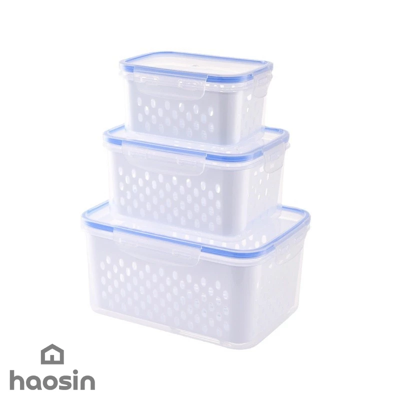 Kit 3 Potes Herméticos Organizadores de Geladeira 6.2L — foto 9