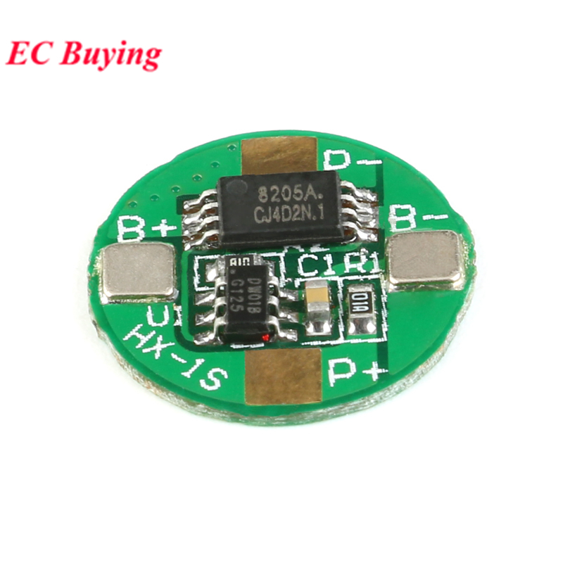 10pcs/1pc 3.7V 1S Placa De Proteção De Bateria De Lítio 2.5A BMS Para 14500 Li-ion LiPo Sobrecarga