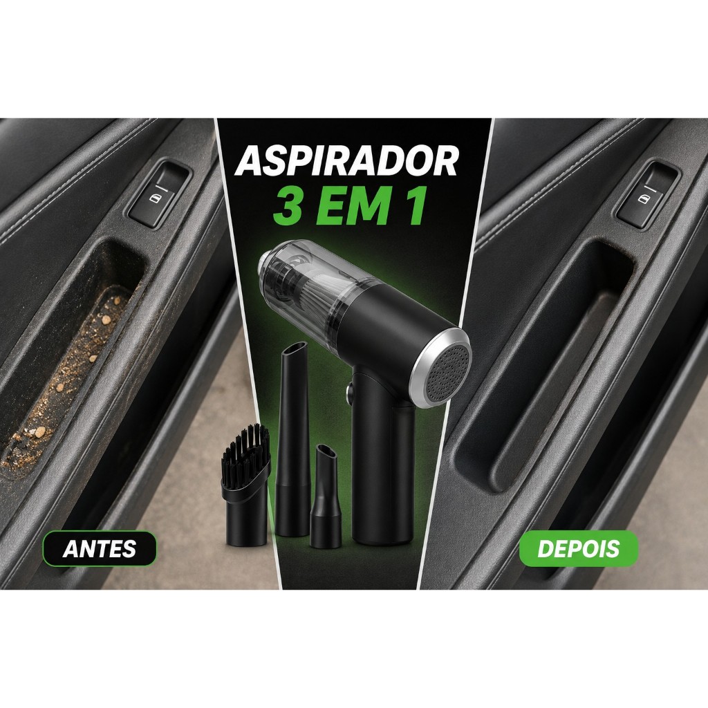 Mini 3 Em 1 Sem Fio USB Portátil Recarregável Aspirador De Pó Forte Sucção Para Casa E Teclado De Carro