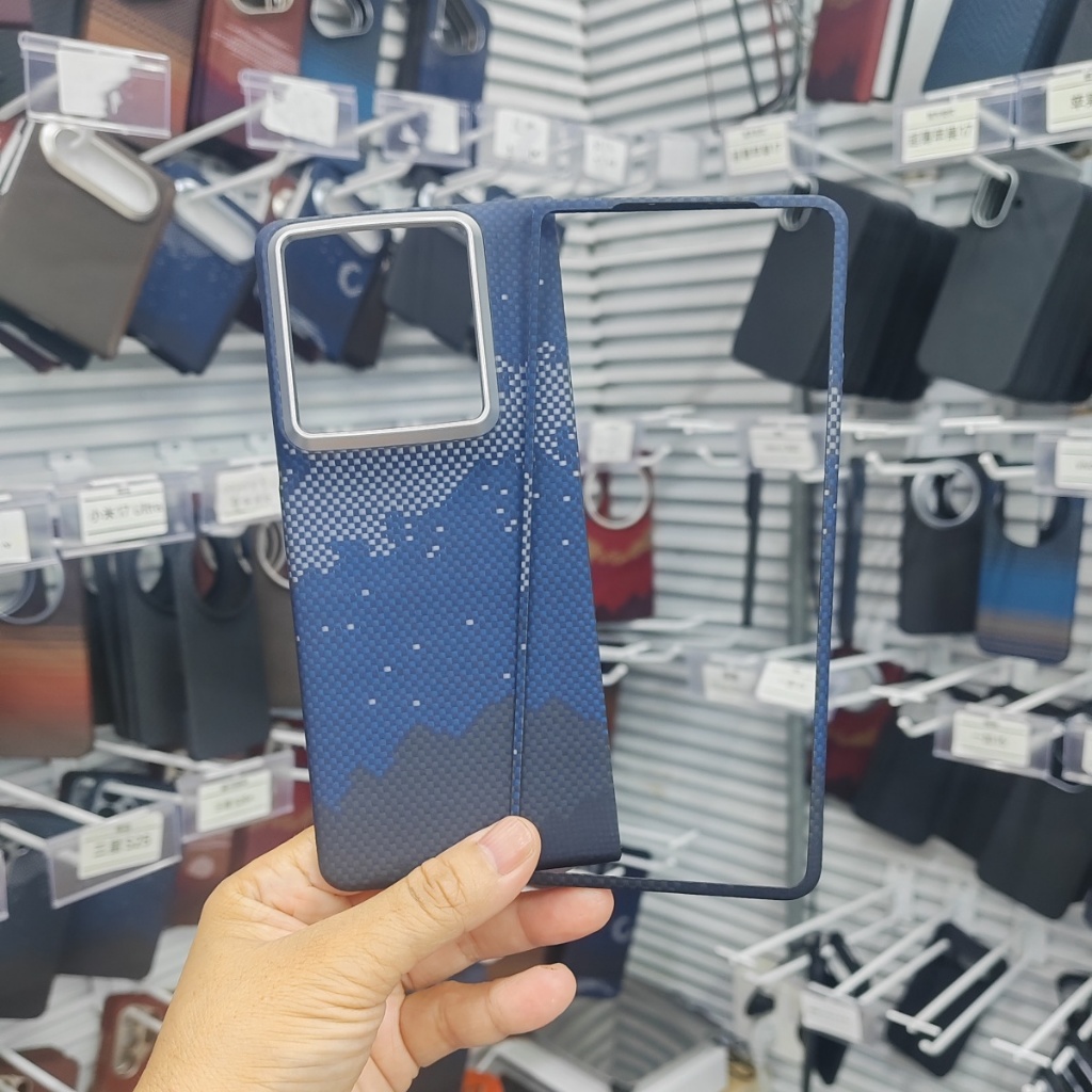 Puro Kevlar Aramida Fibra De Carbono Caso Telefone Para Motorola Razr Fold Ultra Fino Leve Magnético Carregamento Sem Fi