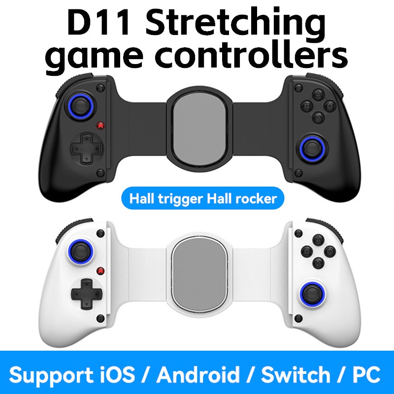 Controlador De Jogo Extensível D11 Hall Trigger Suporta Telefone Android/Tablet/Switch/PC/iOS/XBOX Streaming Controller