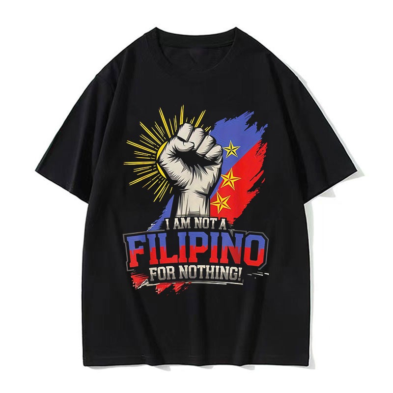 Não Sou Filipino Para Nada Duterte DDS Pinoy Orgulho 2028 T Camisa vintage Lavado Confortável Macio Versátil homme Gráfi