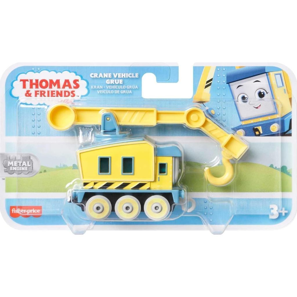 THOMAS & FRIENDS Carly The Crane Car Promoção fundida Carro ferroviário de brinquedo, guindaste Carly Crane, carro de br