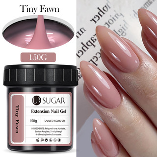 UR SUGAR 150g Gel De Extensão De Unhas Branco Lácteo Nude Pink Construção Rápida Géis UV Duros Auto-Nivelamento