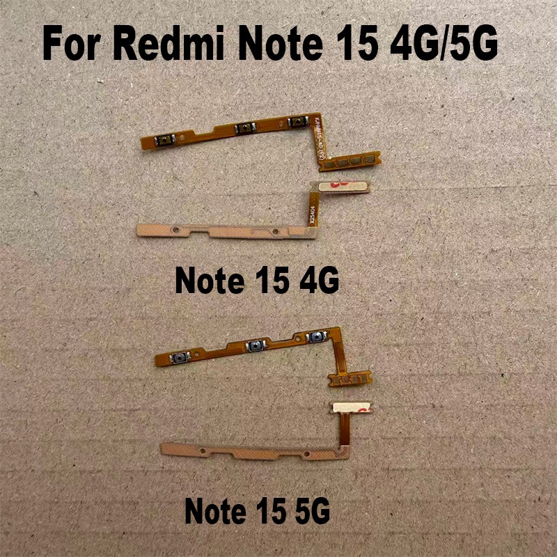 Para Xiaomi Redmi Nota 15 4G 5G Ligar/Desligar Botão De Volume Chave Cabo Flexível Substituição