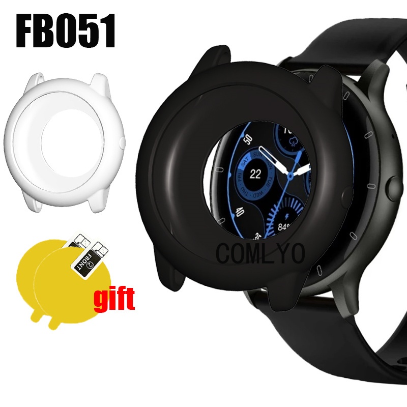 Capa Para FB051 Smartwatch Relógio Inteligente Caso Protetor Pára-Choques Macio Silicone Escudo Filme De Tela