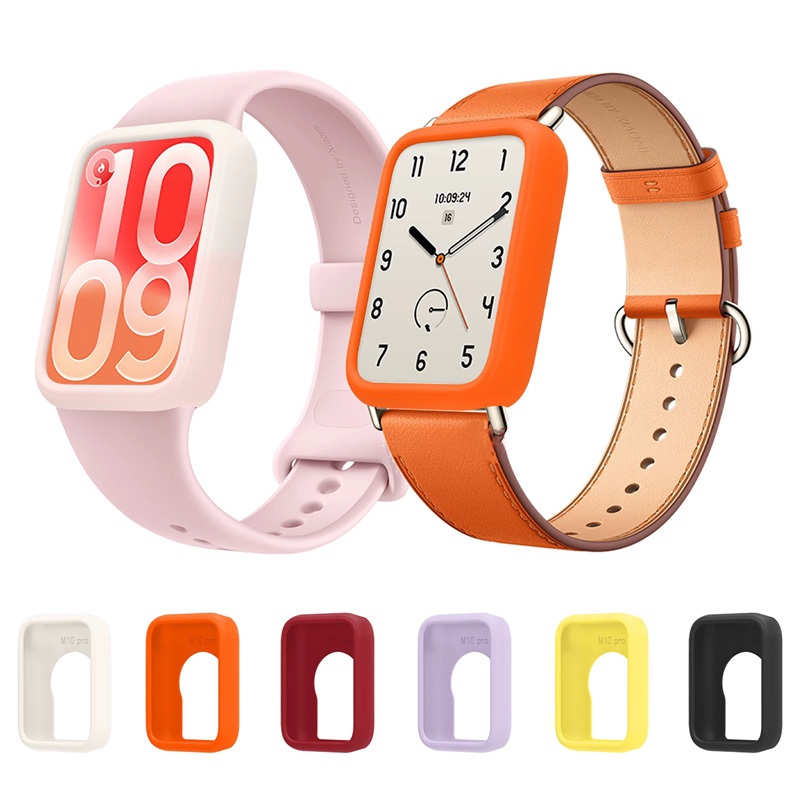 Capa De Silicone Para Xiaomi Mi Band 10 Pro Protetor Oco Caso Smartwatch Relógio Inteligente Smart Band10Pro Escudo