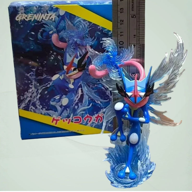 12cm Anime Pokemon Figura Greninja Figuras De Ação Pvc Estátua Desktop Ornamentado Coleção Modelo Brinquedos Presentes