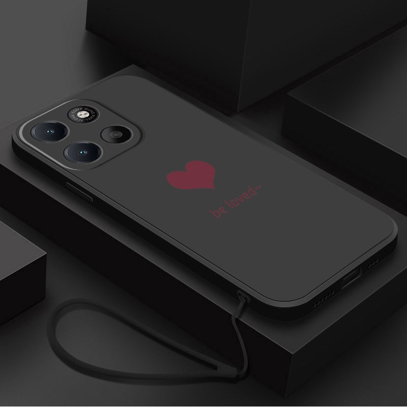 Moto G77 G67 5G G37 G47 Motorola Caso De Luxo Bonito Amor Coração Embalagem Fosco Silicone Líquido Volta TPU Macio Capa