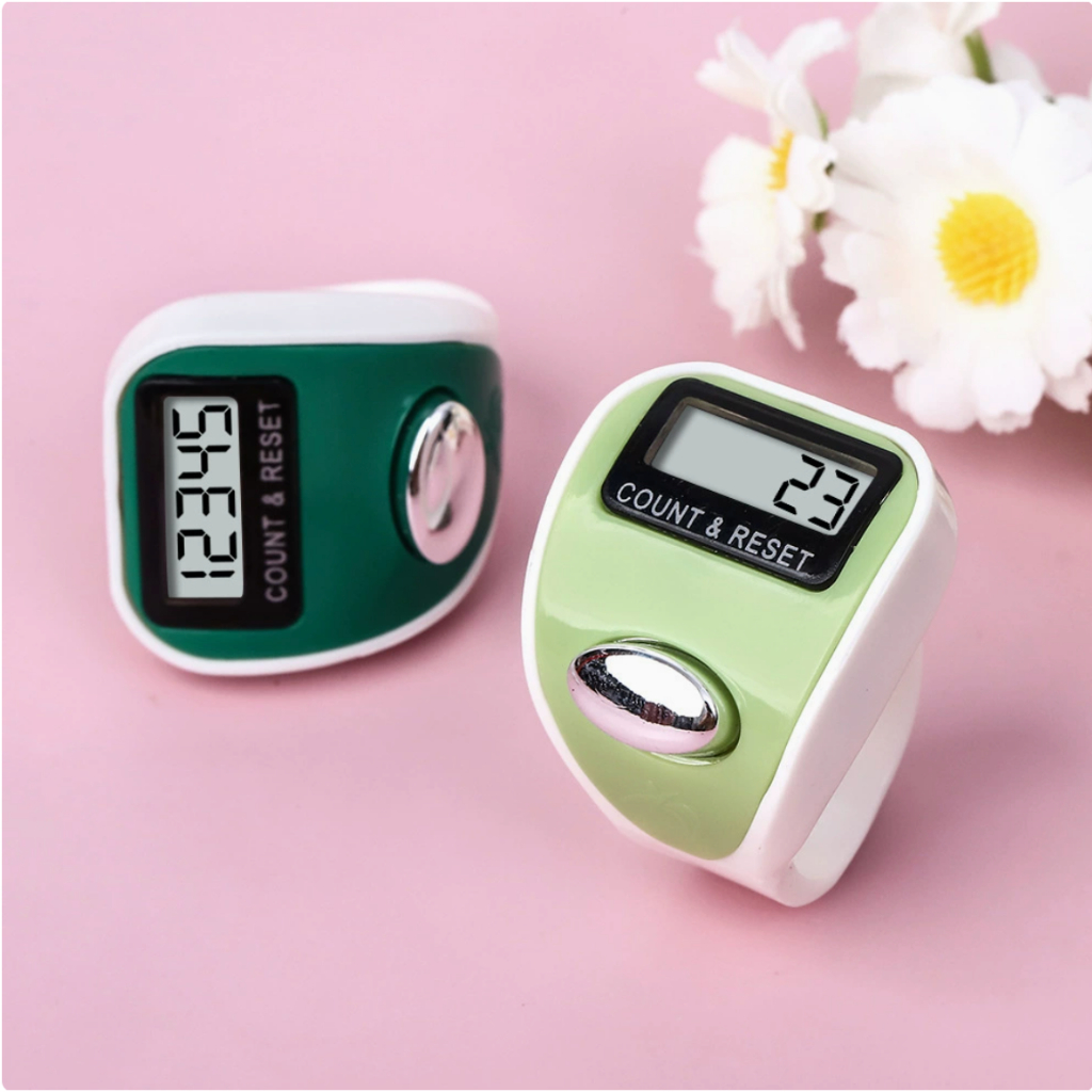 5/3/1 Pçs Mini Contador De Dedo Eletrônico Mão Clicker Anel Contadores Digitais Tricô Linha Curso