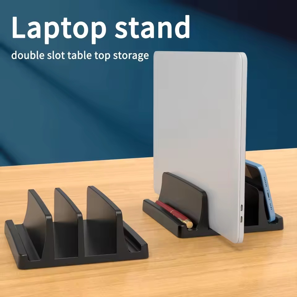 Suporte Vertical Para Laptop , Economiza Espaço De Mesa , Fácil De Colocar , Acessórios De Computador , Largura Escaláve