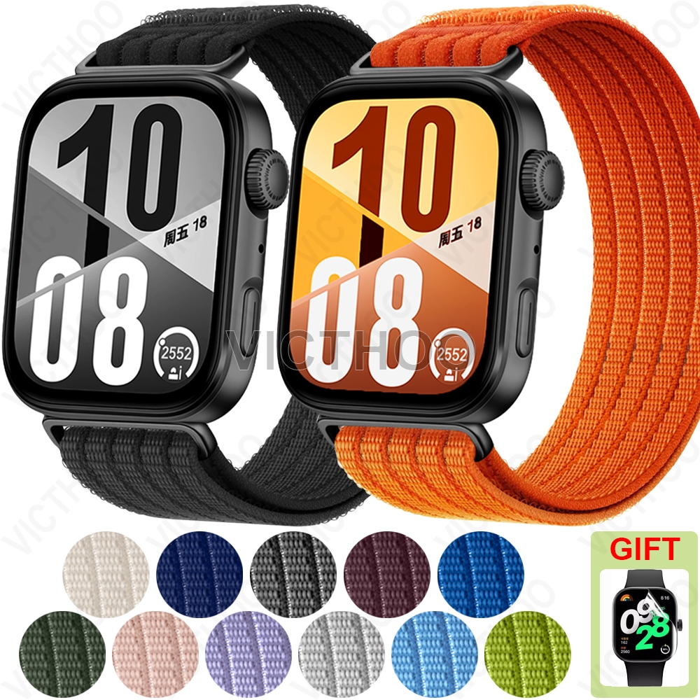 Acessórios de faixa de substituição de nylon para Redmi Watch 6 5 4 / Xiaomi Smart Band 10 Pro 9 Pro 8 Pro