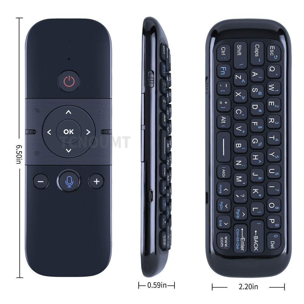 Controle Remoto Sem Fio M8 Air Mouse 2.4G , Mini Teclado Portátil Com Função De Voz Google Para Computador Android TV Bo
