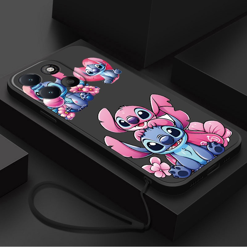 Moto G77 G67 5G G37 G47 Motorola Caso Casal Ponto Adorável Capa De Silicone Líquido Macia