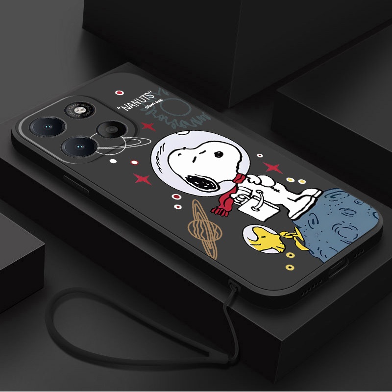 Moto G77 G67 5G G37 G47 Motorola Caso Bonito Snoopy Capa Macia Anti Queda À Prova De Choque Líquida