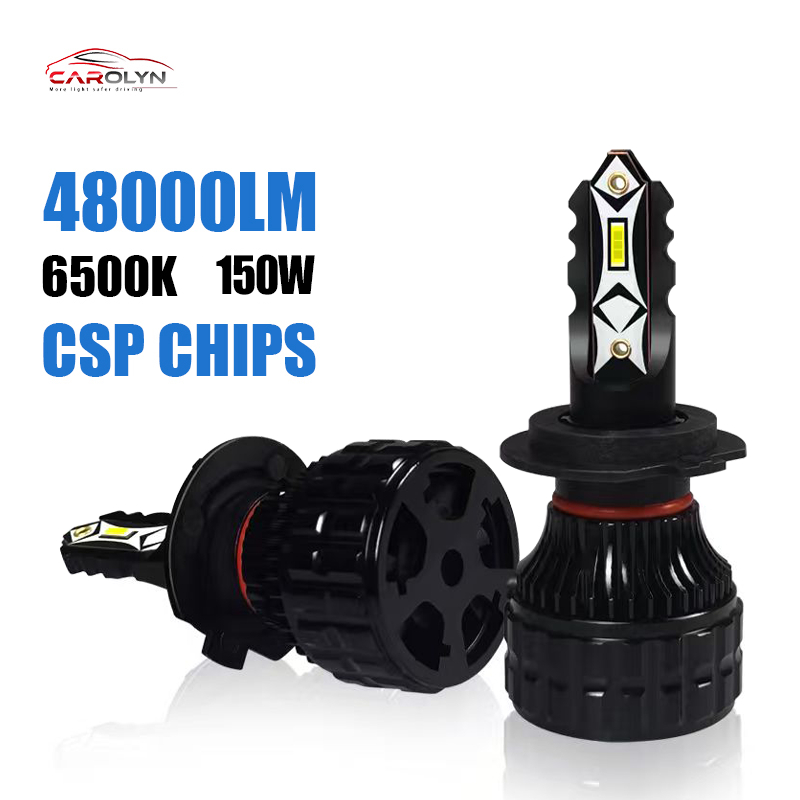 H4 H7 Lâmpada LED Do Farol H11 9005 HB3 9006 HB4 Automático 48000LM Super Brilhante CSP Condução Turbo Nevoeiro