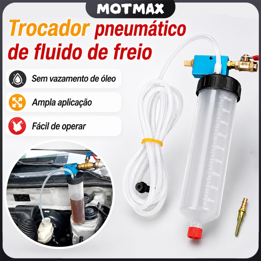 Ferramenta de Troca de Óleo de Freio Hidráulico para Automóveis e Motocicleta com Kit Drenado
