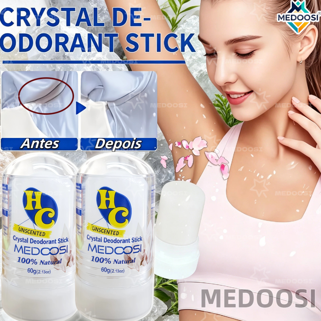 Desodorante Natural Cristal Antitranspirante Unissex