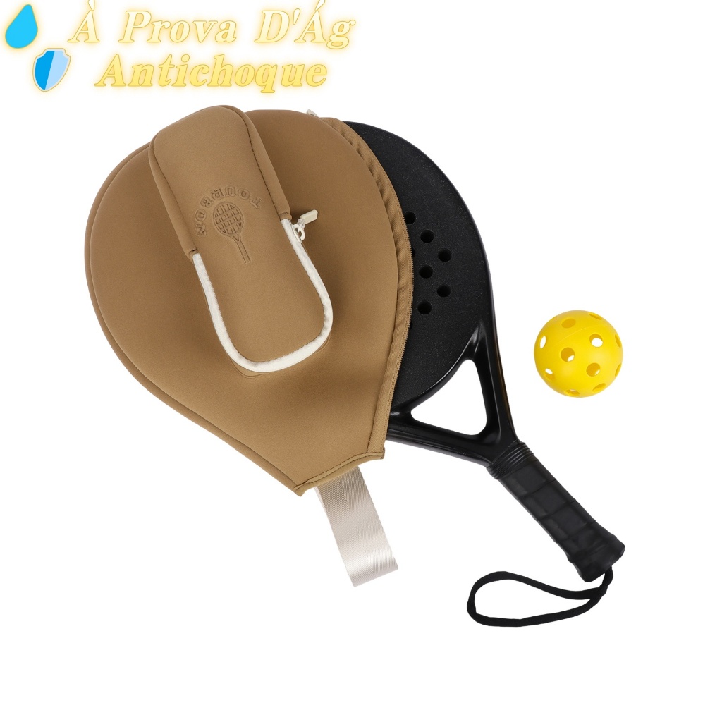 Tourbon Bolsa De Pickleball Em Neoprene Capa Para Raquete Padel Com Porta Bolas Transversal