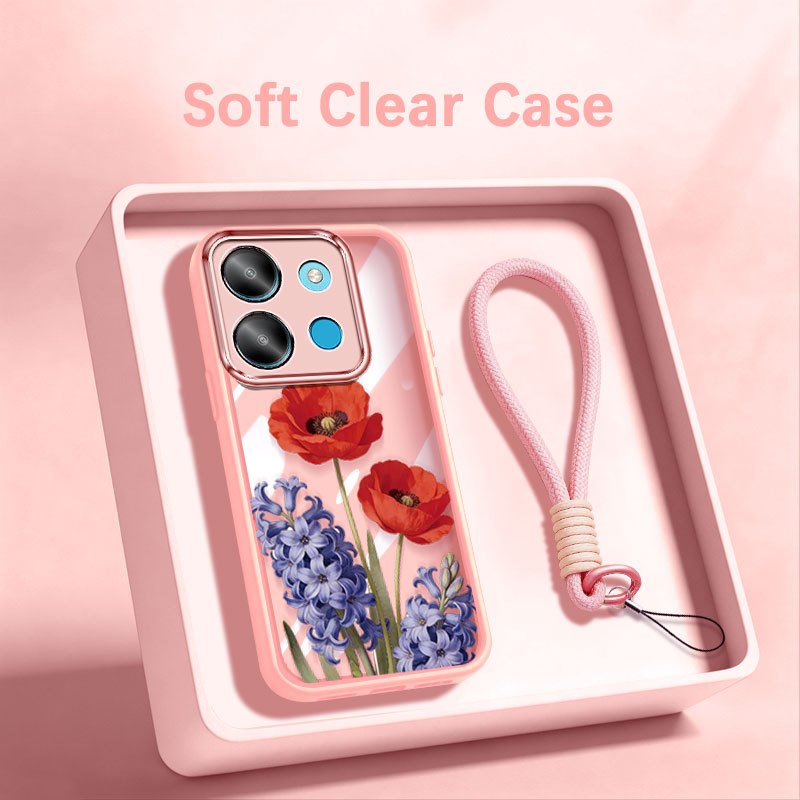 Capa De Telefone YBD Para Infinix Smart 7 HD X6515 Tecno POP 7 Pro Spark Go 2023 BF7n BF6 BF7 BF7h Daisy Forget-Me-Not P