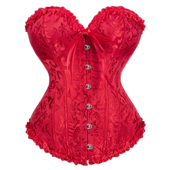 ✨ Espartilho Feminino Curto Floral , Corpete Modelador Para Festa E Cosplay