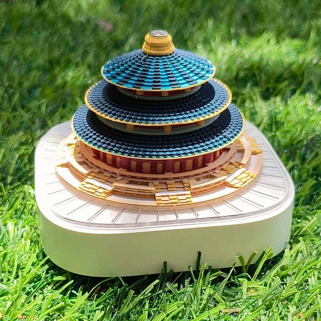 Escultura em papel tridimensional 3D LED Celendar Calendário de mesa Bloco de notas Cultural chinês Criativo Decoração d