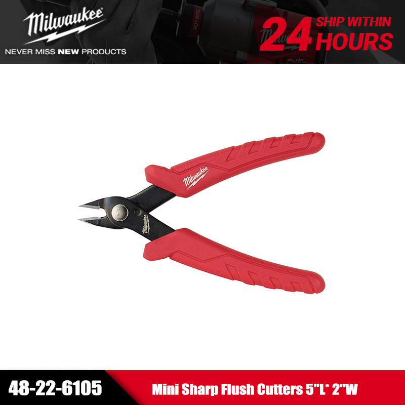 Milwaukee 48-22-6105 Mini Cortadores De Descarga Afiada 5 " L * 2 " W Cabo Ferro Cobre Indústria Corte Tesoura Alicate F