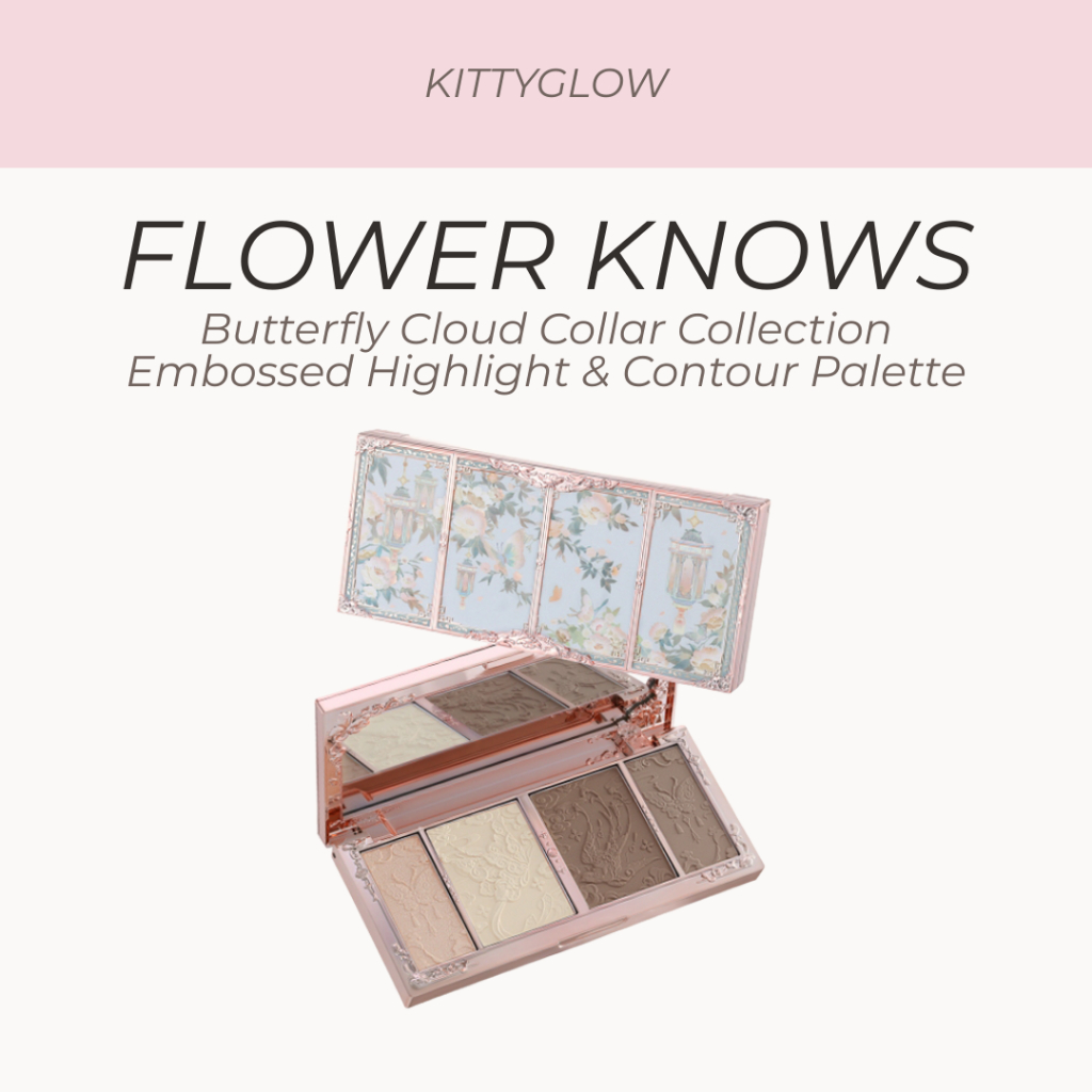FLOWER KNOWS Butterfly Cloud Collar Collection Paleta De Destaque E Contorno Em Relevo