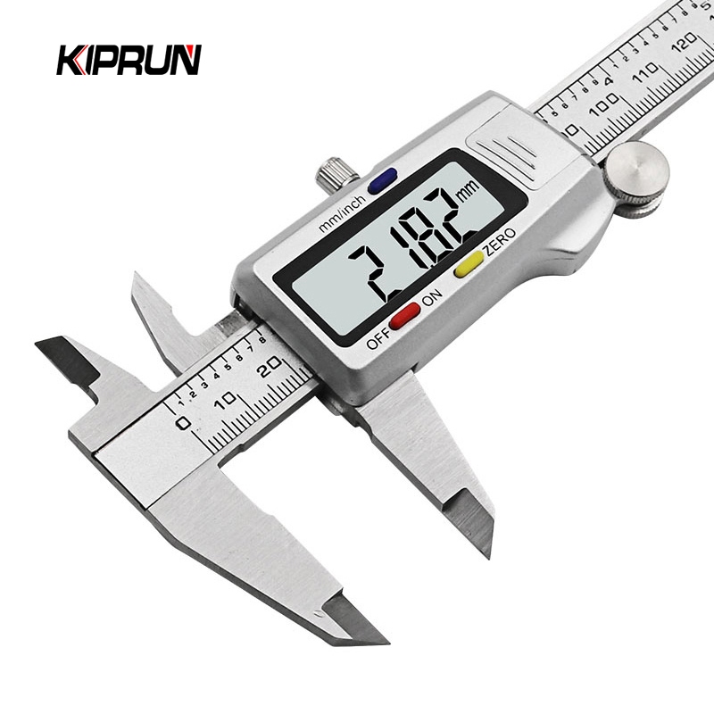 KIPRUN Paquímetro Digital De Metal , Vernier De Aço Inoxidável , Micrômetro Eletrônico , Régua , Ferramenta De Medição D
