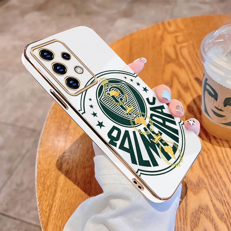 Samsung A23 A13 A33 A53 A73 A72 A52 A52s A32 5G Palmeiras Caso De Telefone Macio Banhado Borda Embalagem Capa À Prova De