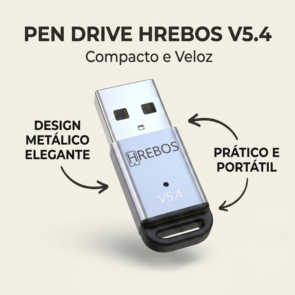 HREBOS x HEYOO Mini receptor Bluetooth computador carro Universal Plug Play