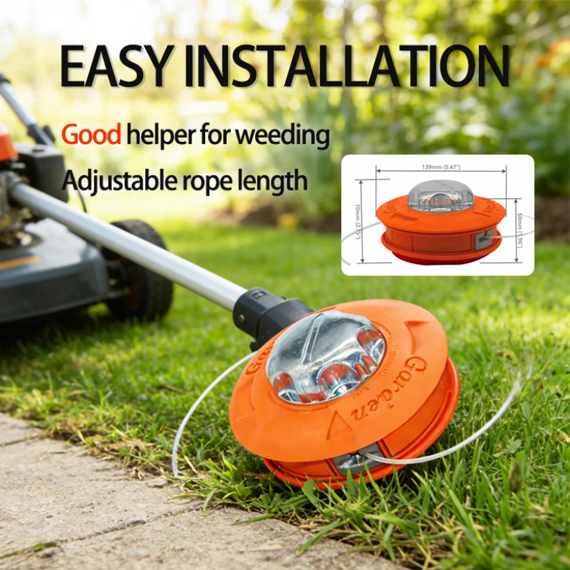 Aparador De Cordas De Ajuste Universal , Cabeça De Substituição Automática De Corte De Grama Para Jardim , Cortador De E