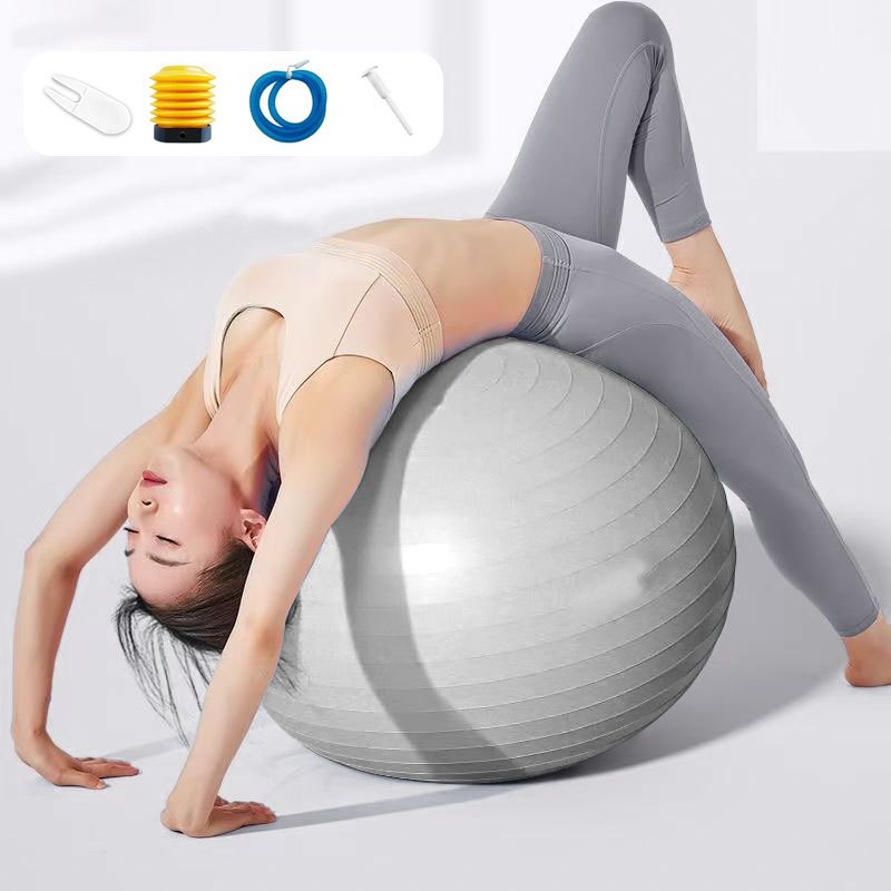 Bola de Ginástica Suíça 65cm Anti Estouro para Yoga Pilates Odin Fit