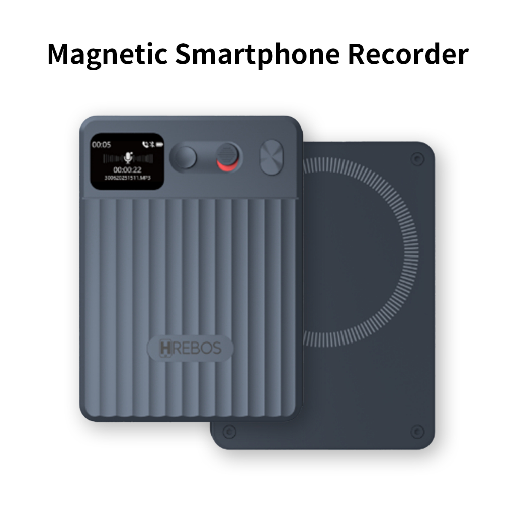 HREBOS x HEYOO Gravador magnético de chamadas para celular, sem prisão, aplicativo de quebra, gravação com um clique