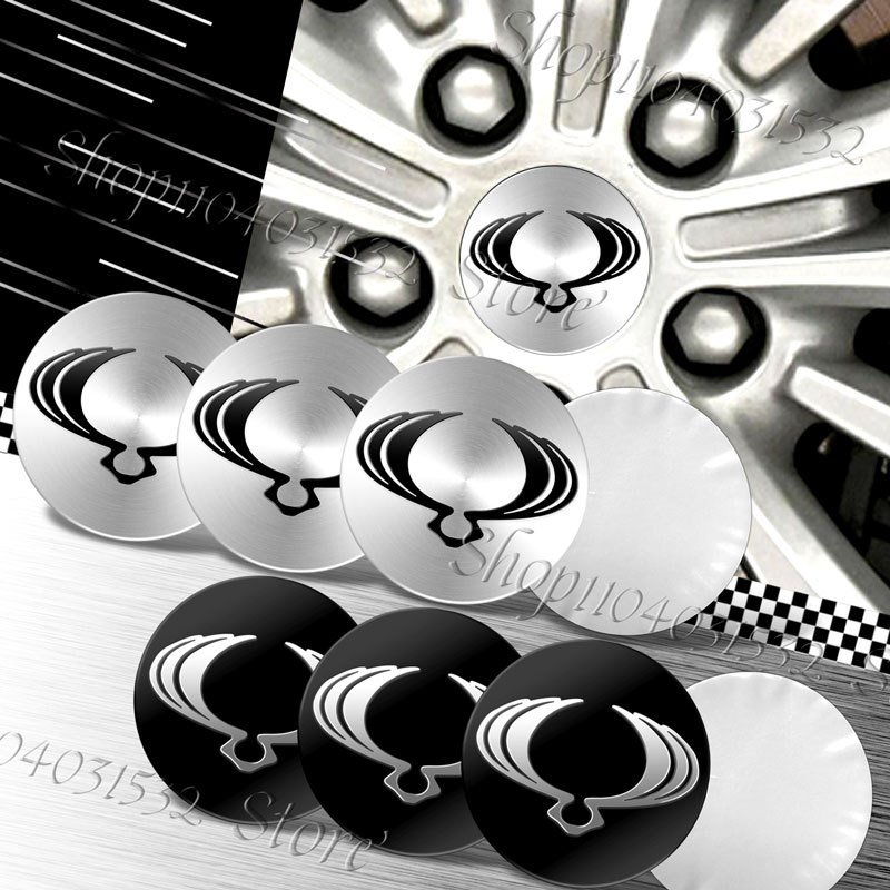 4 Pçs 56mm Alumínio Estilo Do Carro Roda Centro Hub Tampas Adesivo Para Ssangyong Korando Rexton 2 Tivolan Kyron Actyon