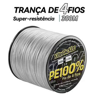 Linha De Pesca Trançada 500M/300M , Multifilamento De 4 Fios Para De Carpa/Japonês/Pe