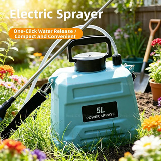 5L Portátil Agrícola Mochila Spray Desinfecção Elétrica Pulverizador De Pesticidas Para Jardim Verde Azul
