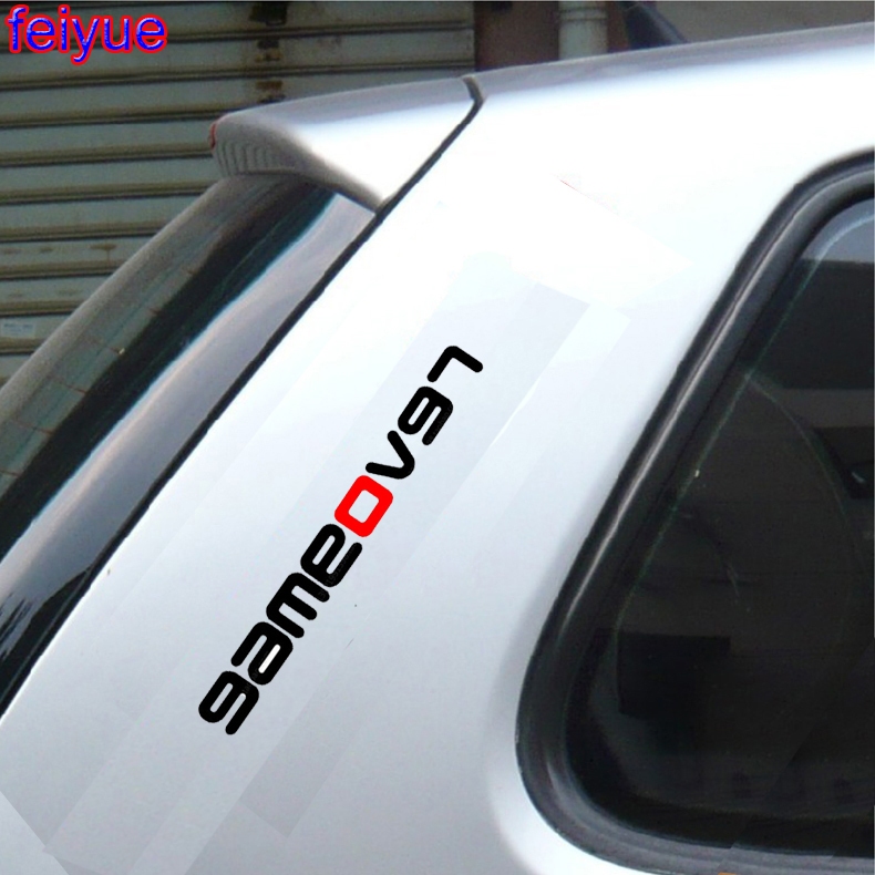 1 Pçs Gameover Adesivo De Carro Para Volkswagen Golf7 Passat B5 B6 B7 Golf MK4 MK6 MK7 CC R20 R32 R36
