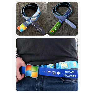 Cinto Criativo Windows7 Retro Microsoft Taskbar Belt Com O Mesmo Estilo Para Homens E Mulheres