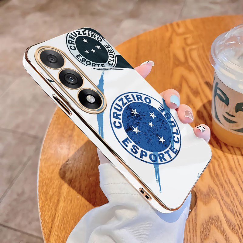 OnePlus Nord 5 CE5 5G Chapeamento Capa De Telefone Cruzeiro Esporte Borda Reta Macia À Prova De Choque