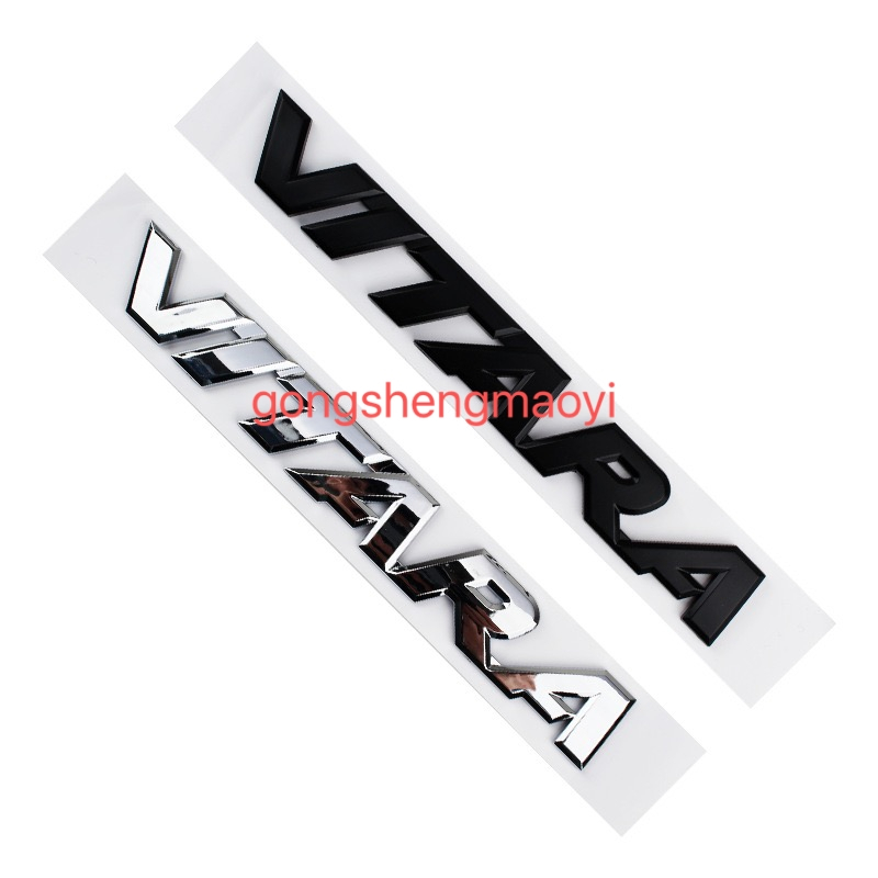 Tamanho : 16.7 Cm * 2 3D ABS Vitara Logo Adesivo De Carro É Adequado Para O Do Porta-Malas Novo Suzuki Chery Black Warri