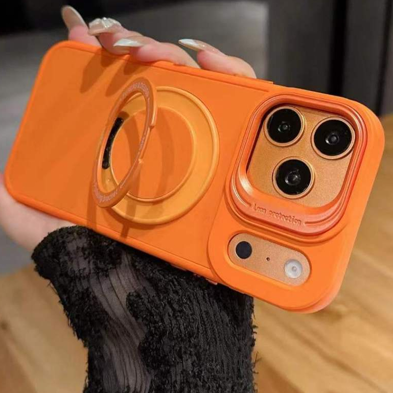 Capa De Telefone De Silicone Líquido NookShellIN Com 360 ° Suporte Giratório E À Prova De Choque Flocagem Interna Para i