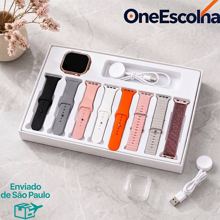 T900 Ultra Smart Watch Multi-Strap Set Monitoramento do sono Bluetooth Chamada Saint Paulo Entrega