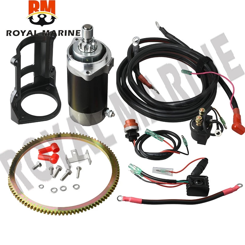 KIT De Partida Elétrica Para SUZUKI DT40 40HP 2 Tempos Motor De Popa Retificador De Cabo De Relé