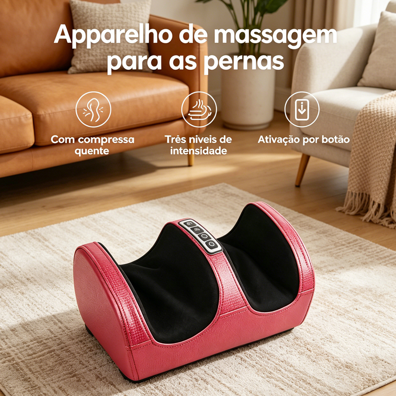 Massageador De Pés Aquecido 8D , Com 3 Níveis De Ajuste De Intensidade Silenciosa , Fonte De Alimentação De 110V , Adequ