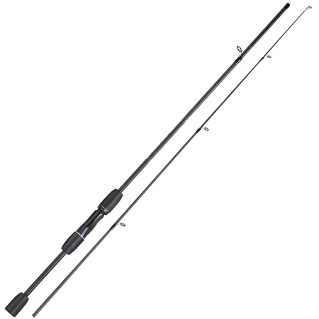 Cana de pesca de duas seções, 1,8 m, 5-10 libras, adequada para água doce/salgada, pesca com molinete/lançamento