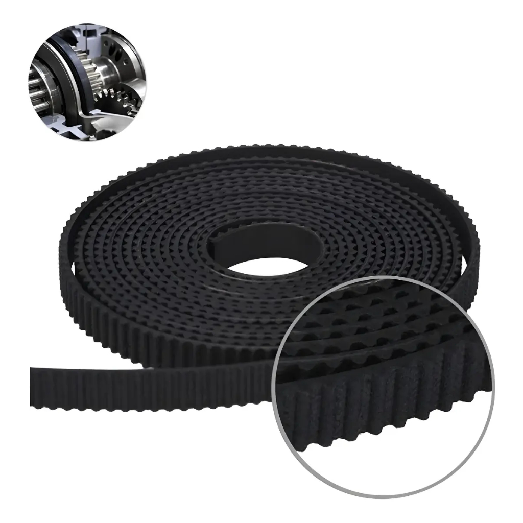 10m Correia Gt2 6mm Alma De Aço Aberta +1 Kit Emenda Grátis