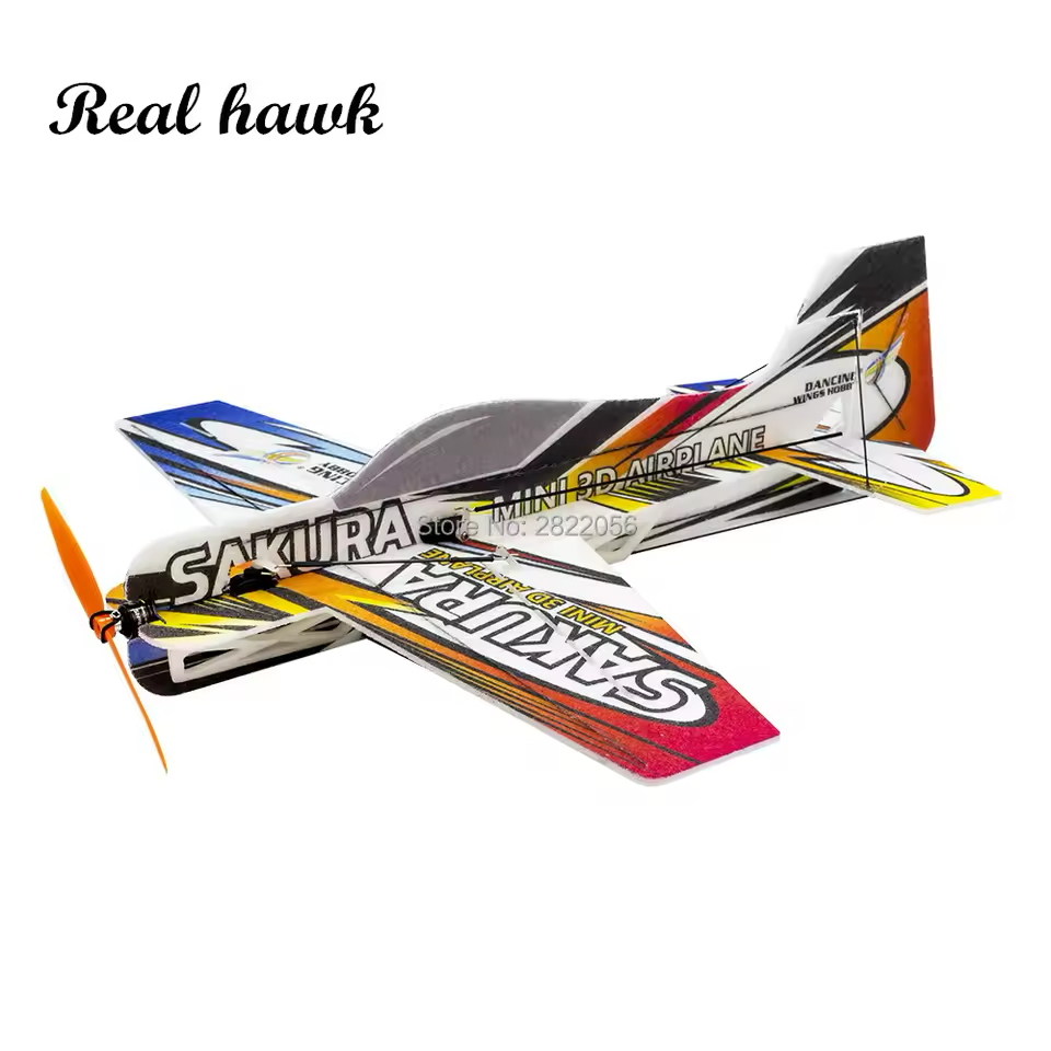 Real Hawk PP Magic Board Micro 3D Avião Interno SAKURA KIT De Mais Leve RC Modelo HOBBY Brinquedo Venda Quente
