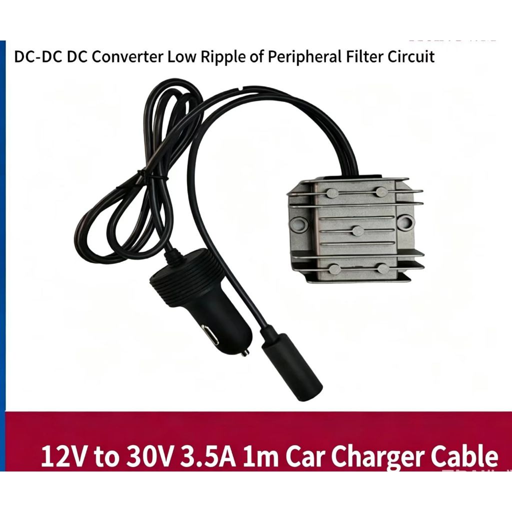Starlink Mini Fonte Elevadora 12V para 30V 3,5A 105W Conversor DC Isqueiro Veicular IP68 Para Motor LED Robô DIY